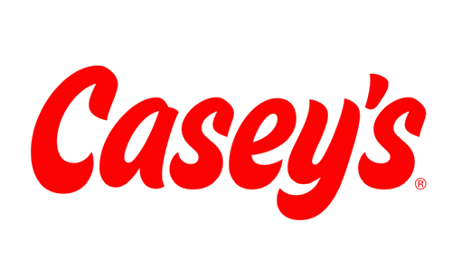 Casey's convenience store brand logo in red