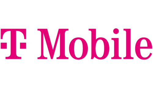 T-Mobile official logo in magenta pink color