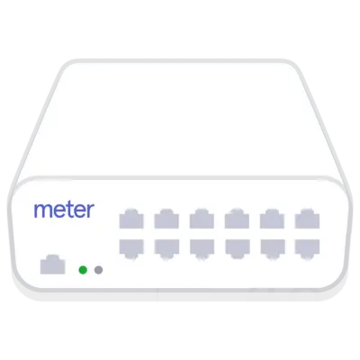 Meter network switch with multiple Ethernet ports