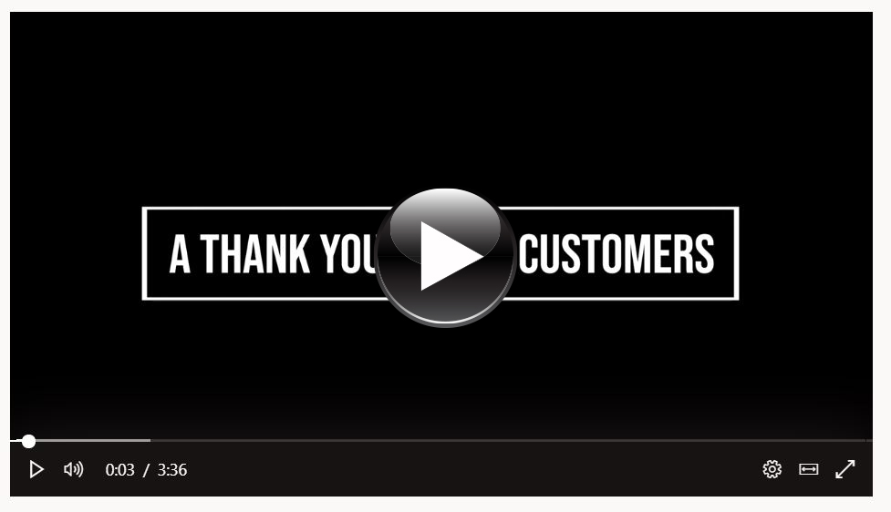Thank You Video Image With Button