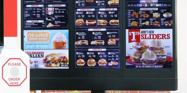 Arby's Drive Thru Menu Board